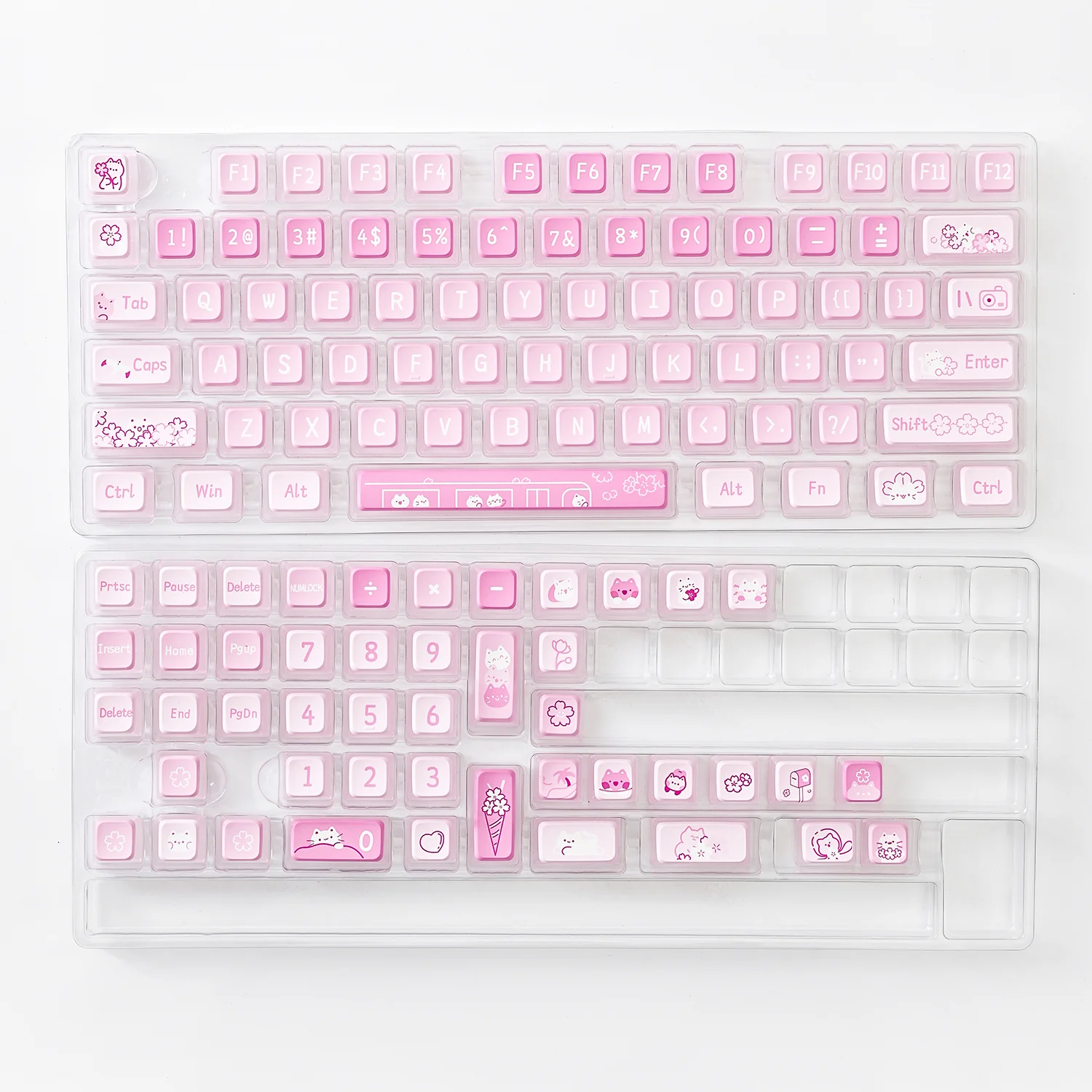 YUNZII Sakura Kitty KSA Profile Keycap Set - Image 5