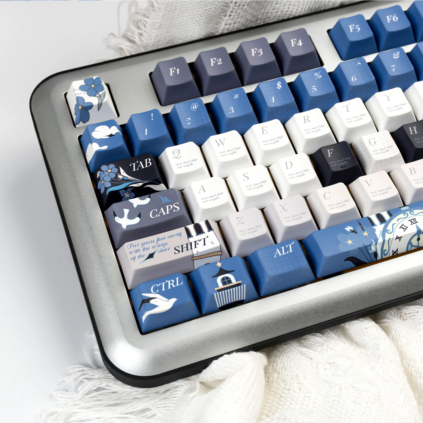 YUNZII Seagull Cherry Profile Keycap Set - Image 6