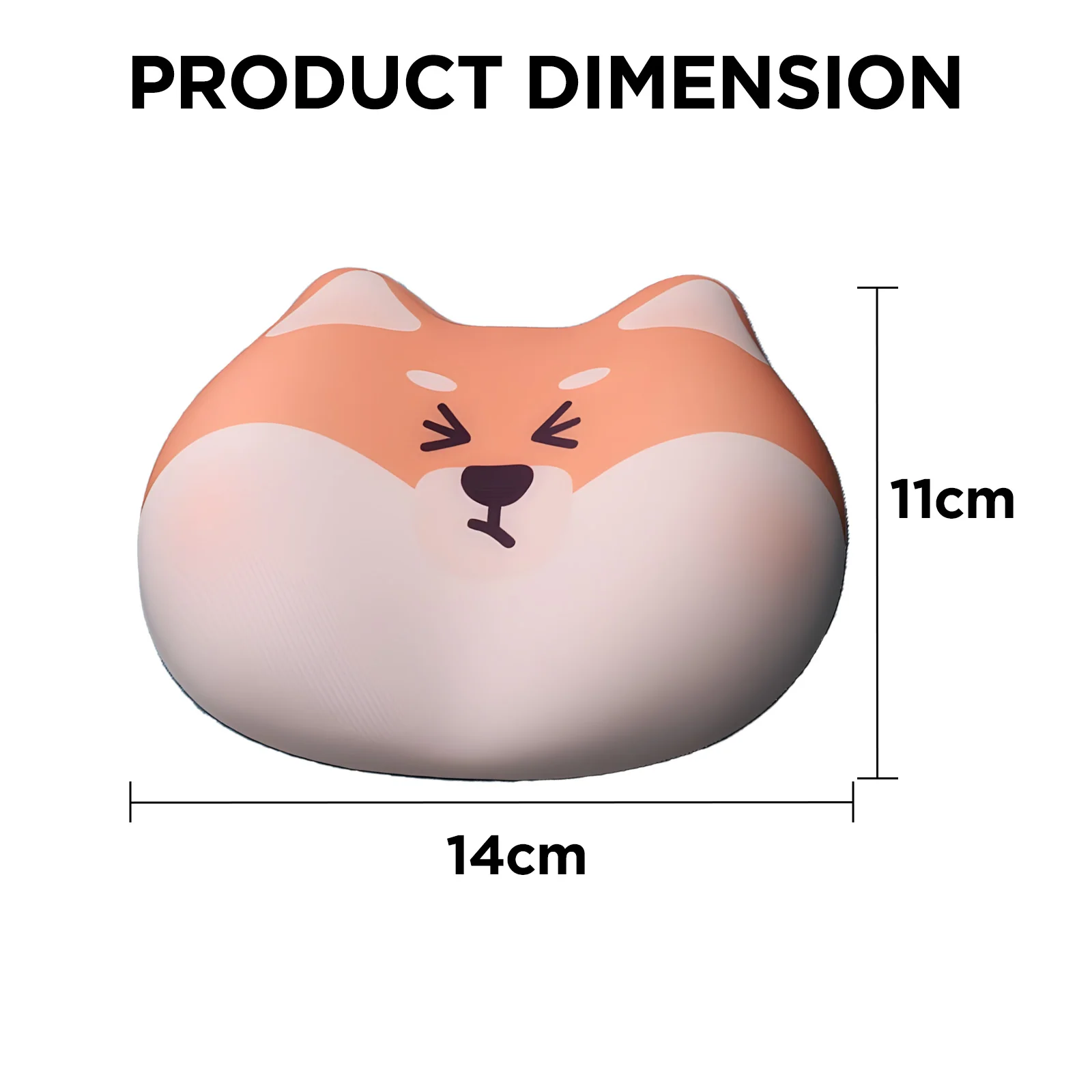 YUNZII Shiba Inu Desk Mat Palm Rest - Image 2