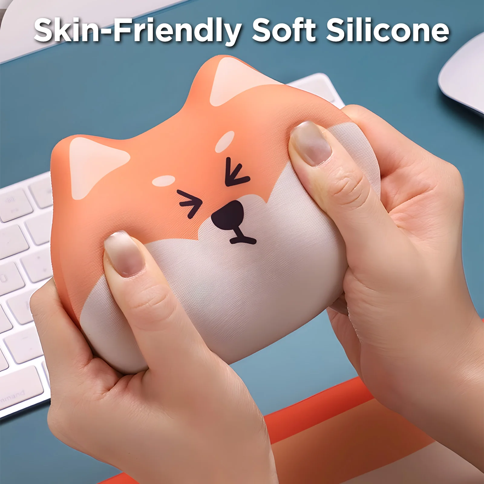 YUNZII Shiba Inu Desk Mat Palm Rest - Image 5