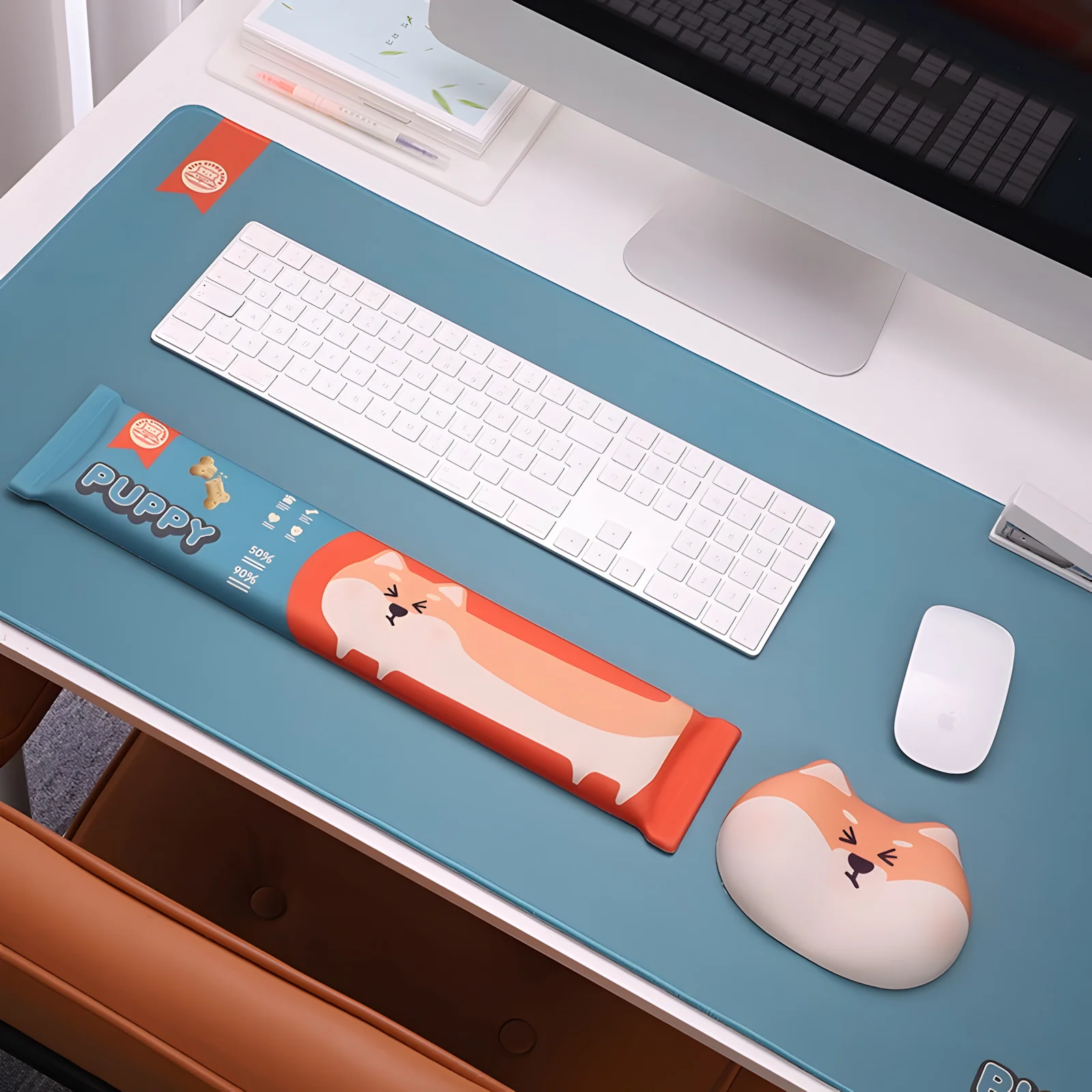 YUNZII Shiba Inu Desk Mat Palm Rest - Image 8