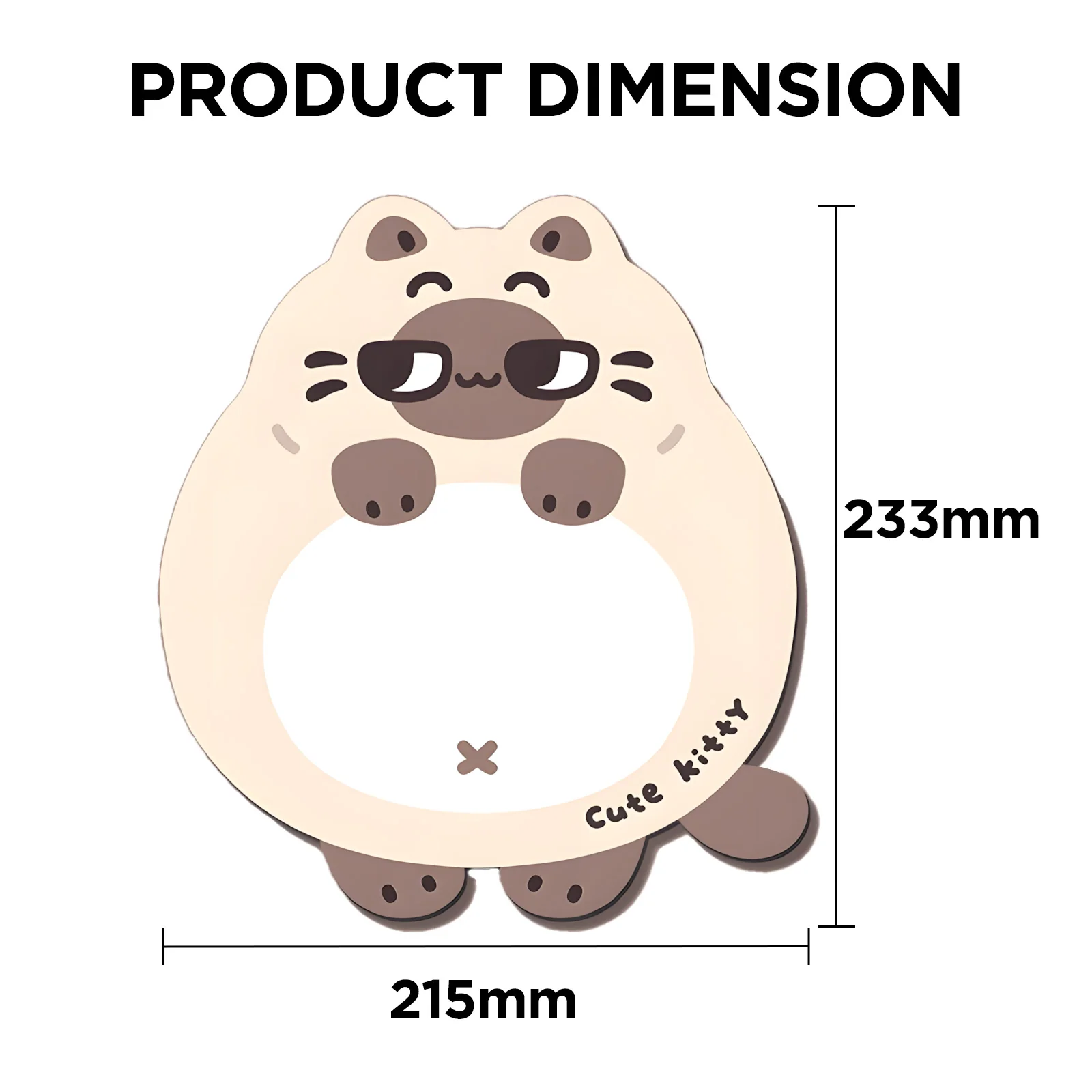 YUNZII Siamese Desk Mat Palm Rest Mouse Pad - Image 3