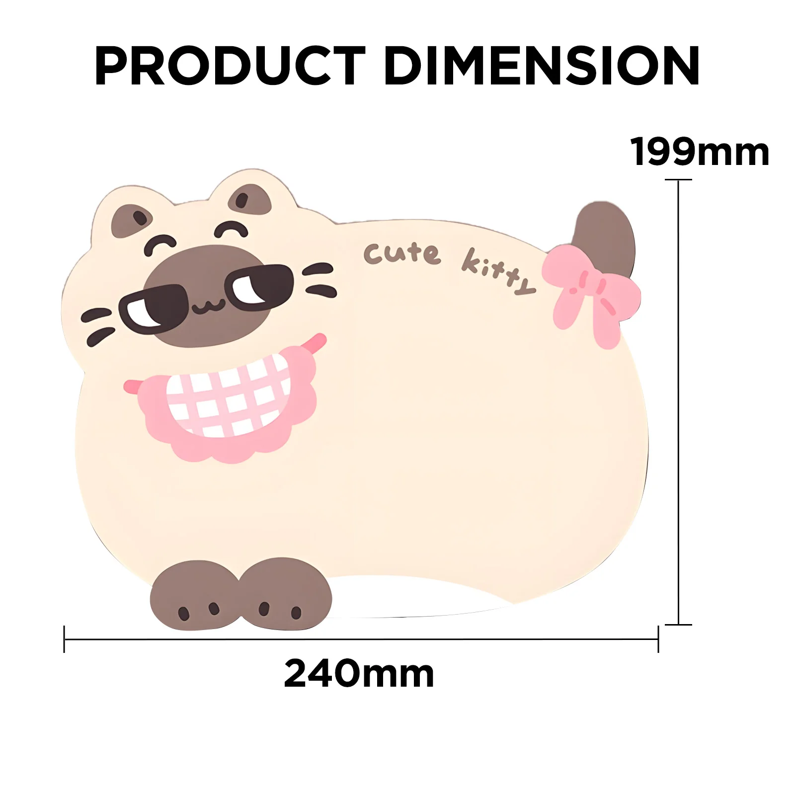 YUNZII Siamese Desk Mat Palm Rest Mouse Pad - Image 4
