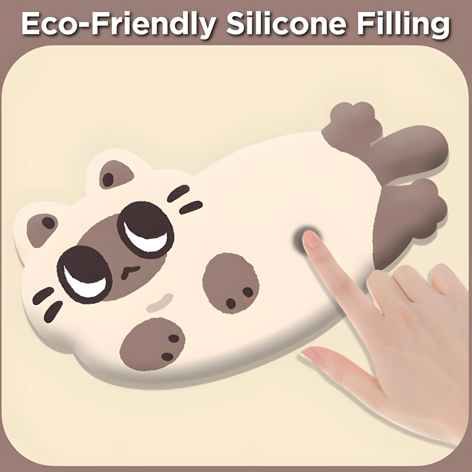 YUNZII Siamese Desk Mat Palm Rest Mouse Pad - Image 6