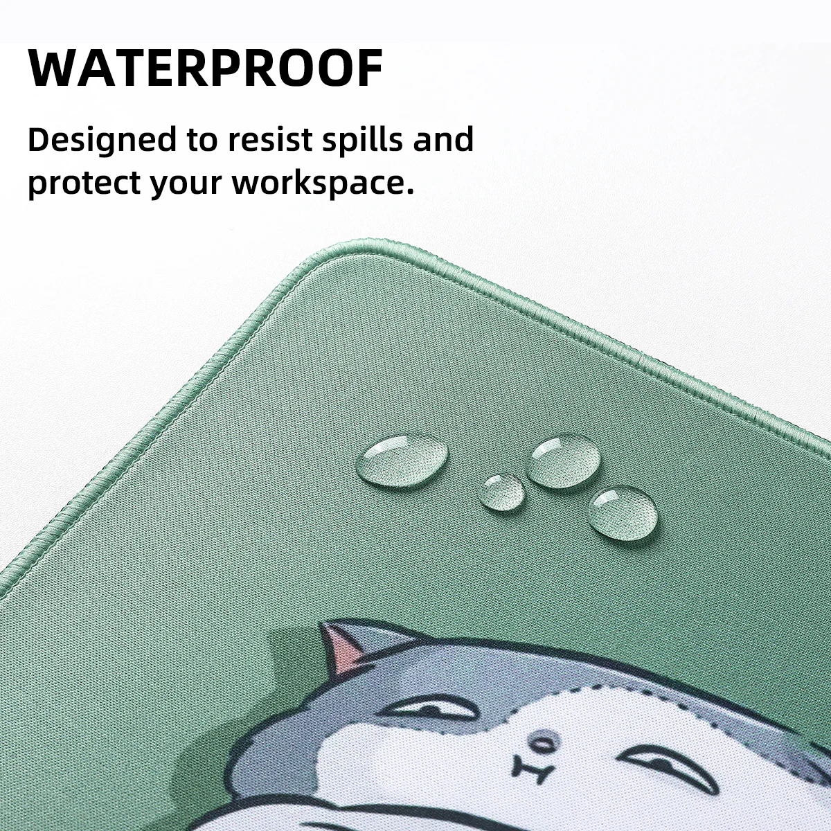 YUNZII Sleeping Cat Mouse Pad Desk Mat - Image 2