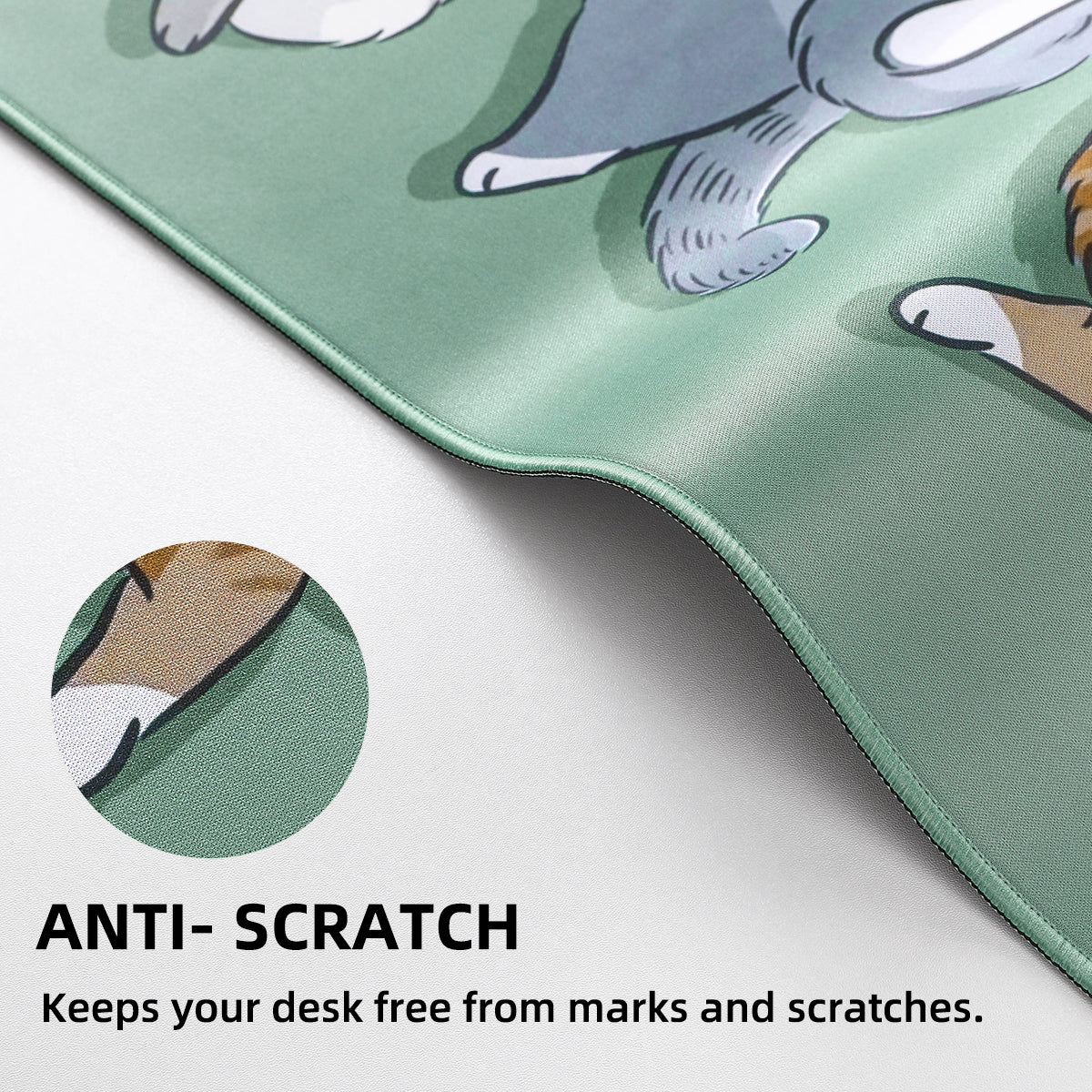 YUNZII Sleeping Cat Mouse Pad Desk Mat - Image 3