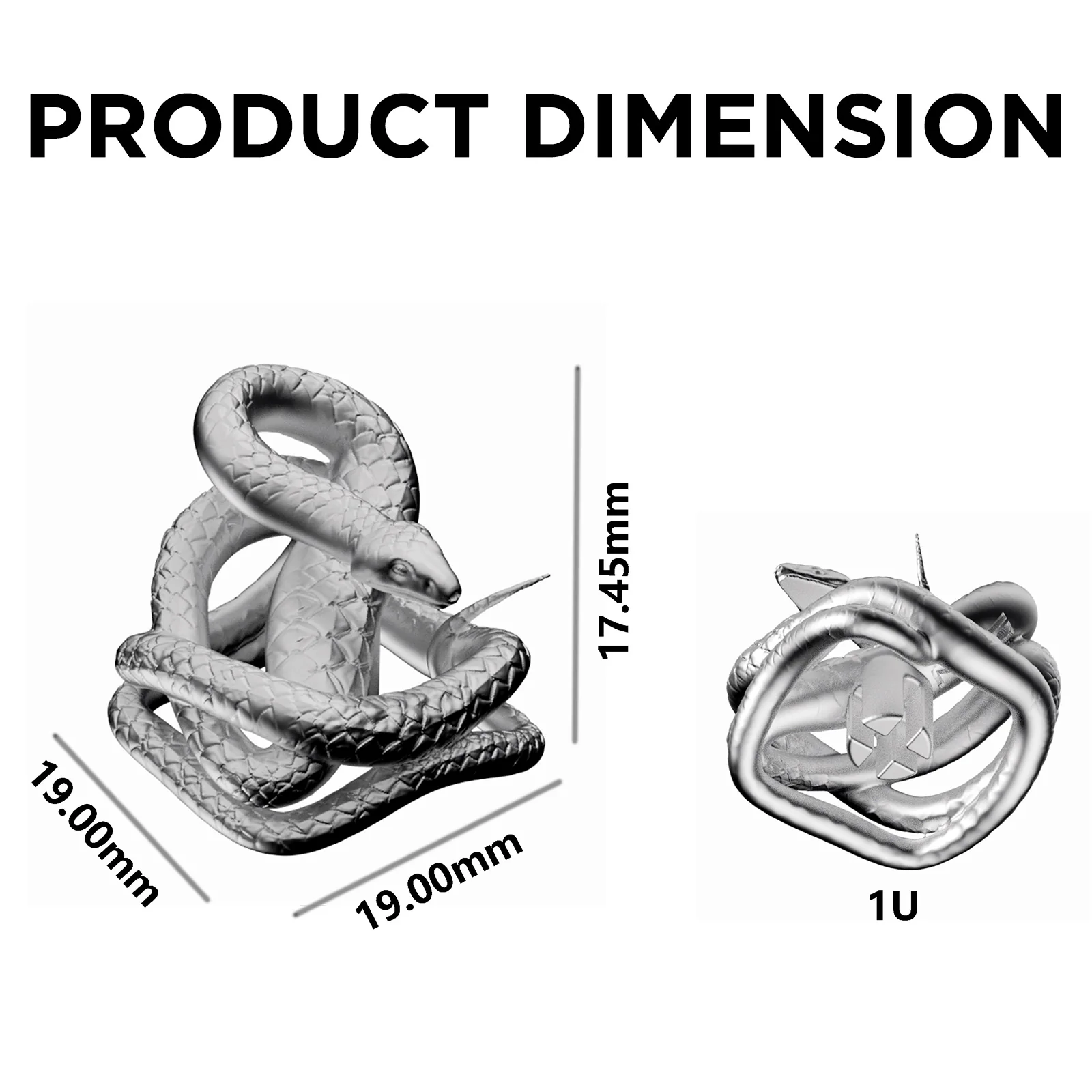 YUNZII Snake Copper Artisan Keycap - Image 2