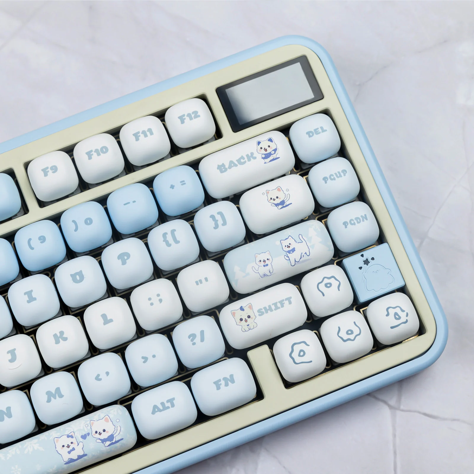 YUNZII Snow Kitty MOG Profile Keycap Set - Image 5