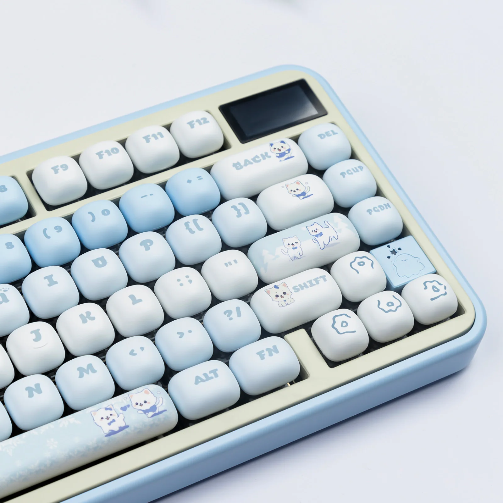 YUNZII Snow Kitty MOG Profile Keycap Set - Image 7