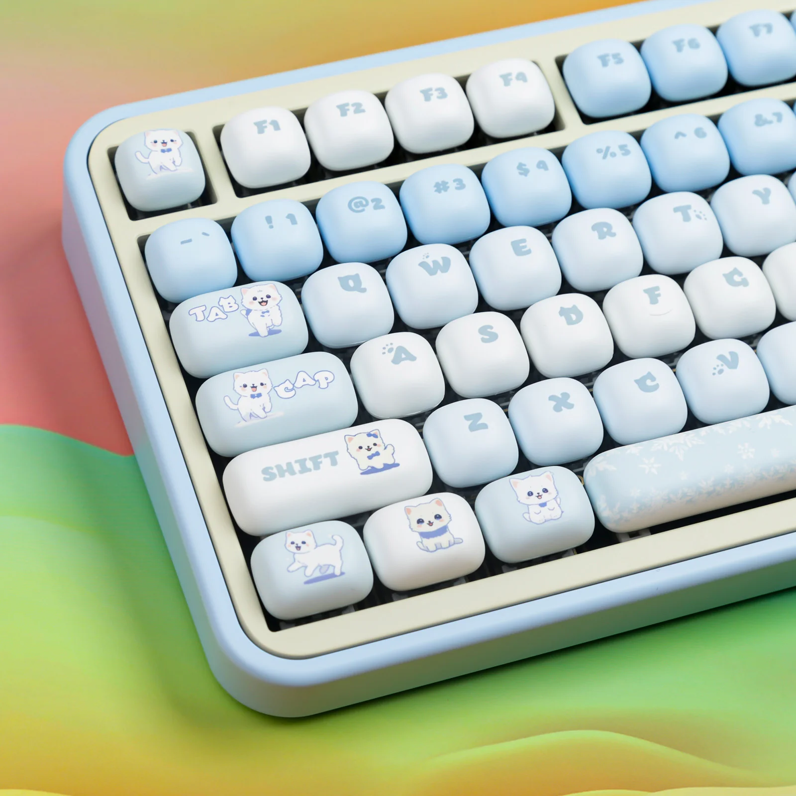 YUNZII Snow Kitty MOG Profile Keycap Set - Image 8