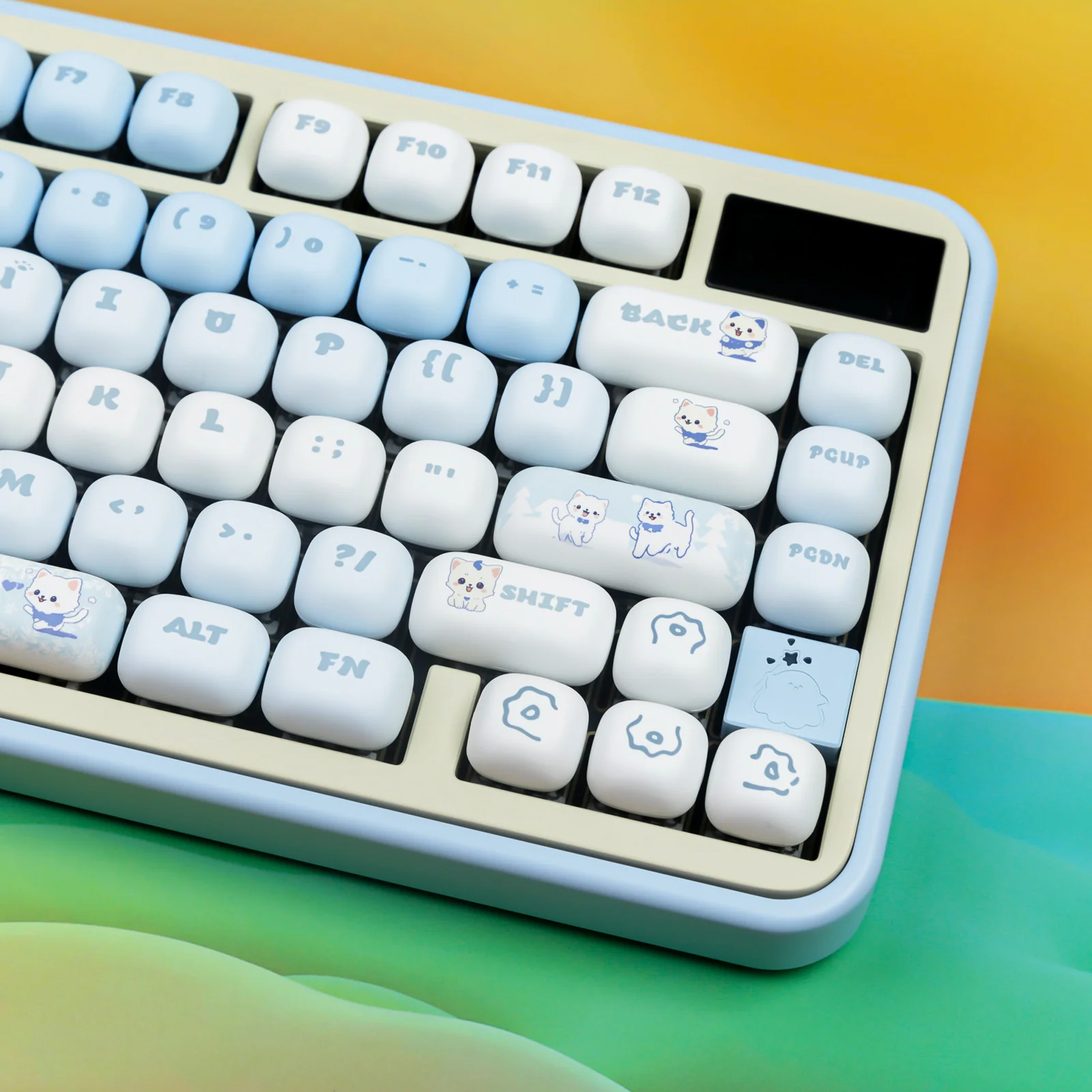 YUNZII Snow Kitty MOG Profile Keycap Set - Image 9