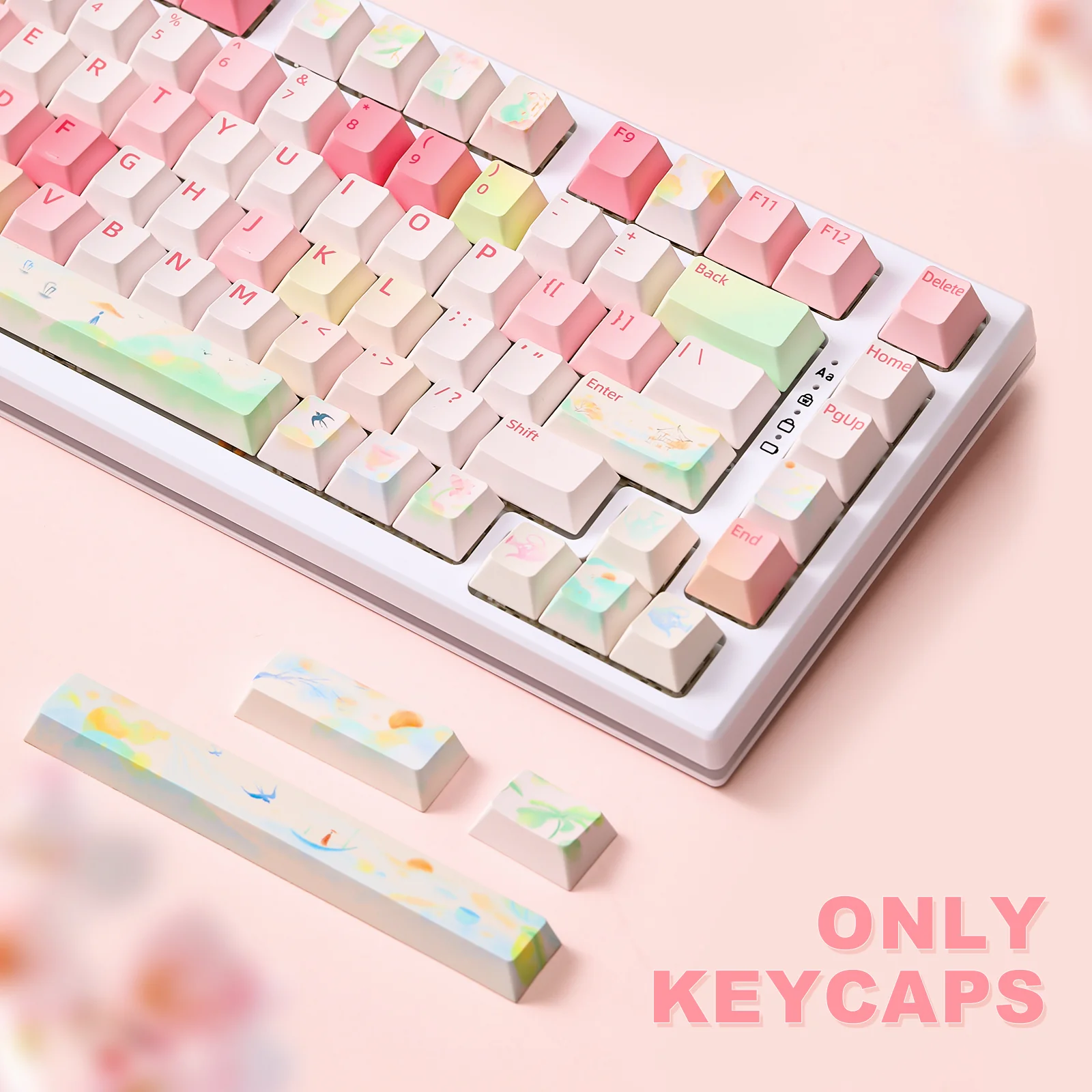YUNZII Spring Garden Cherry Profile Keycap Set - Image 10