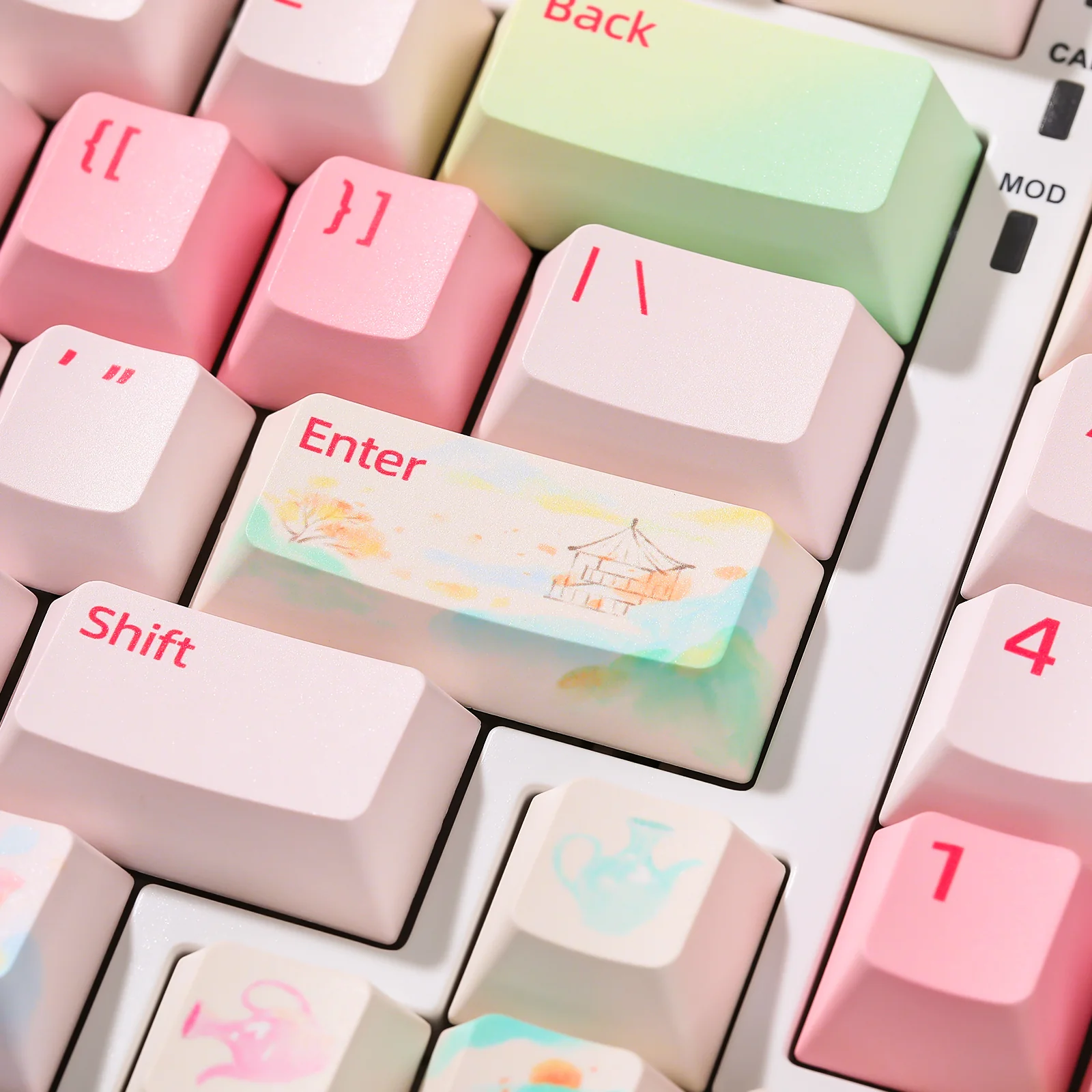 YUNZII Spring Garden Cherry Profile Keycap Set - Image 11