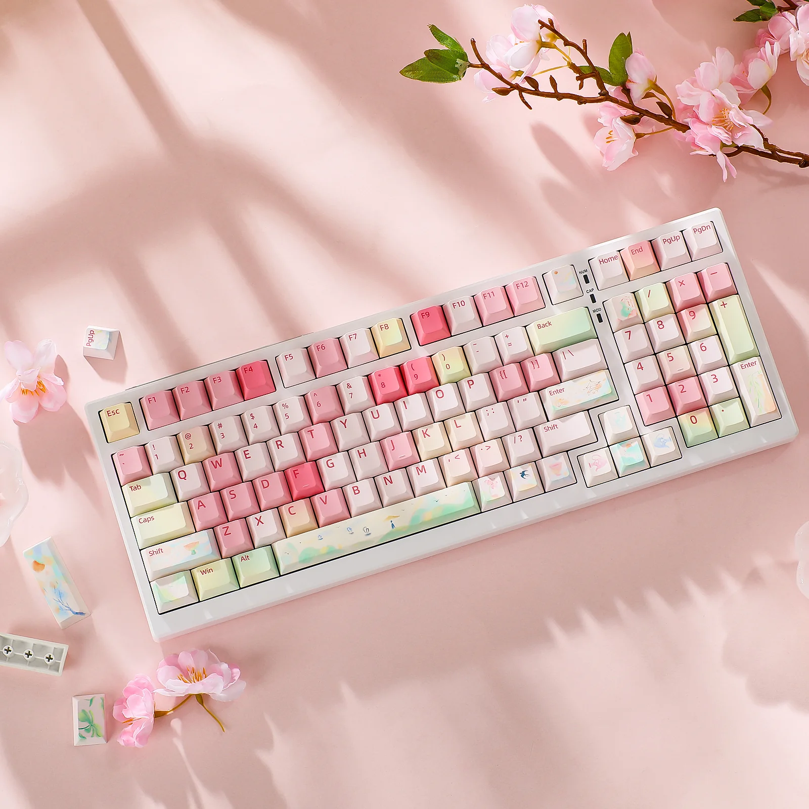 YUNZII Spring Garden Cherry Profile Keycap Set - Image 14