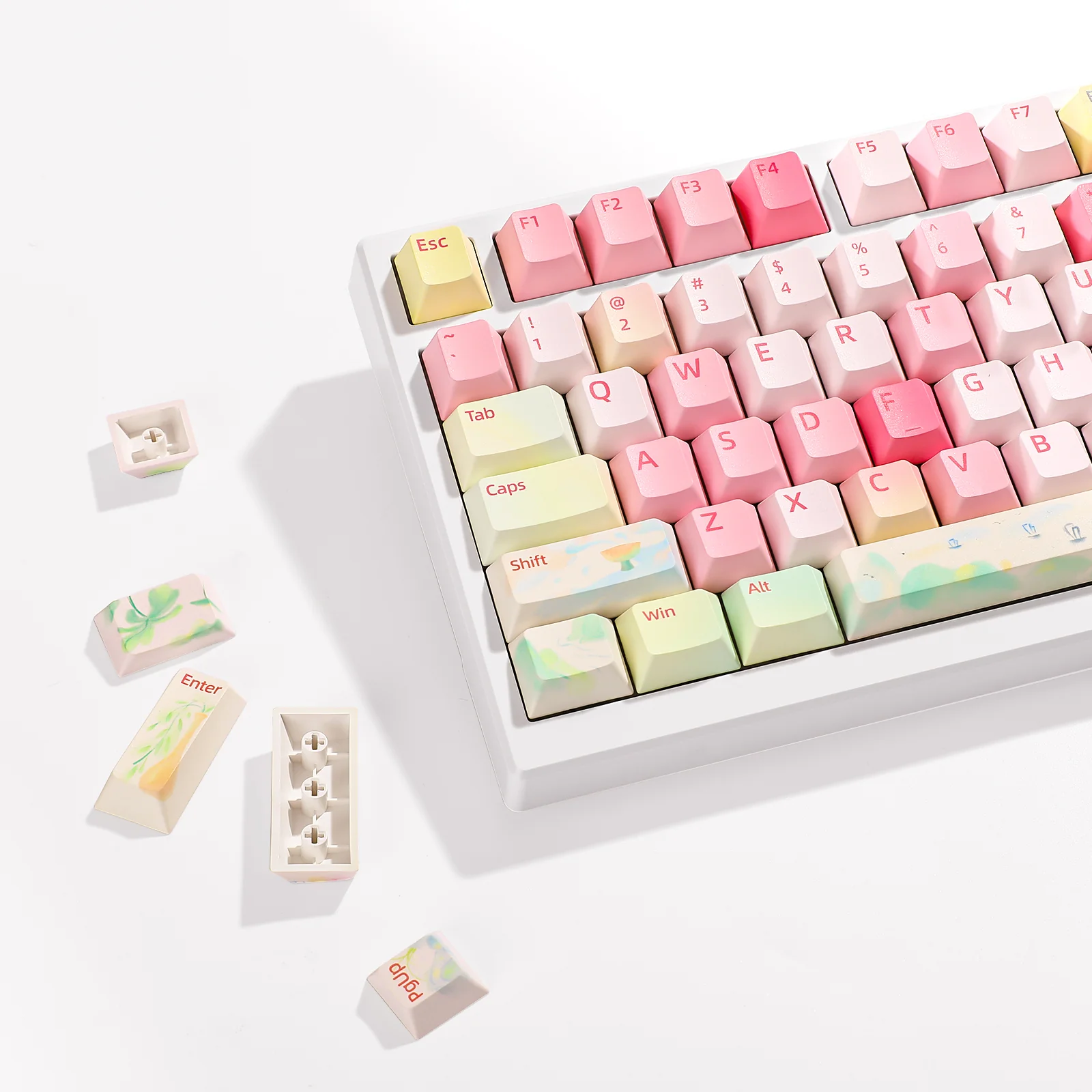 YUNZII Spring Garden Cherry Profile Keycap Set - Image 15