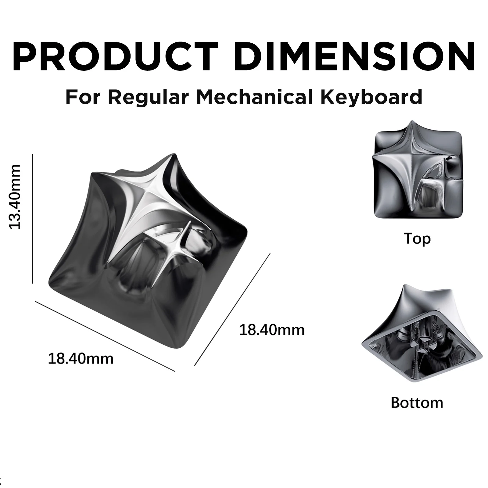 YUNZII Stars Aluminum Artisan Keycap - Image 2
