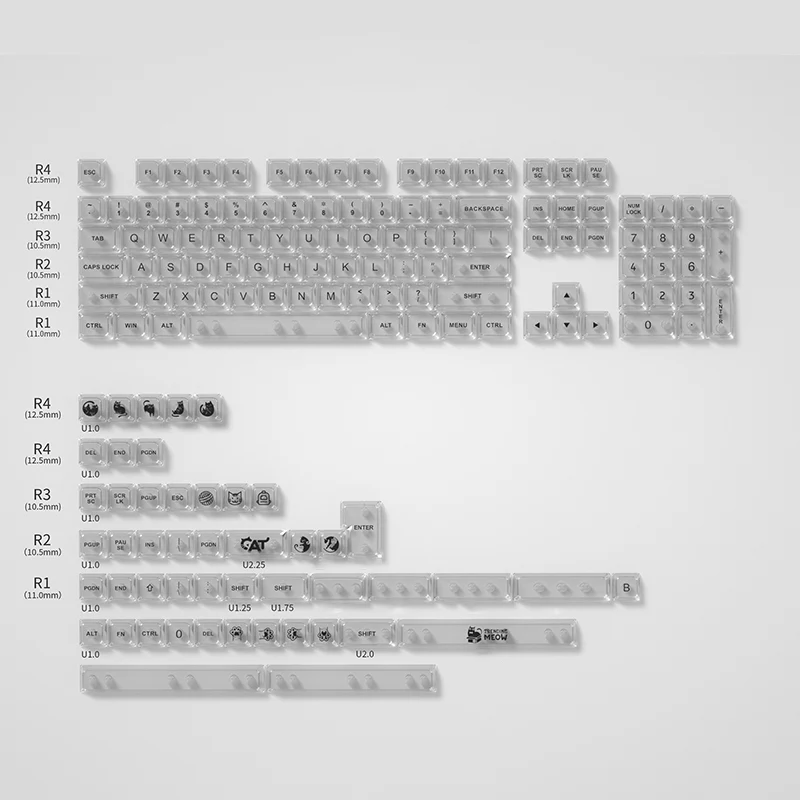 YUNZII Transparent MDA Profile Keycap Set - Image 10