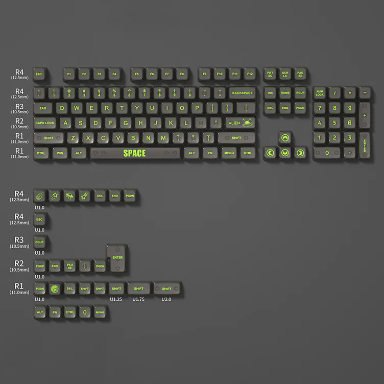 YUNZII Transparent MDA Profile Keycap Set - Image 9