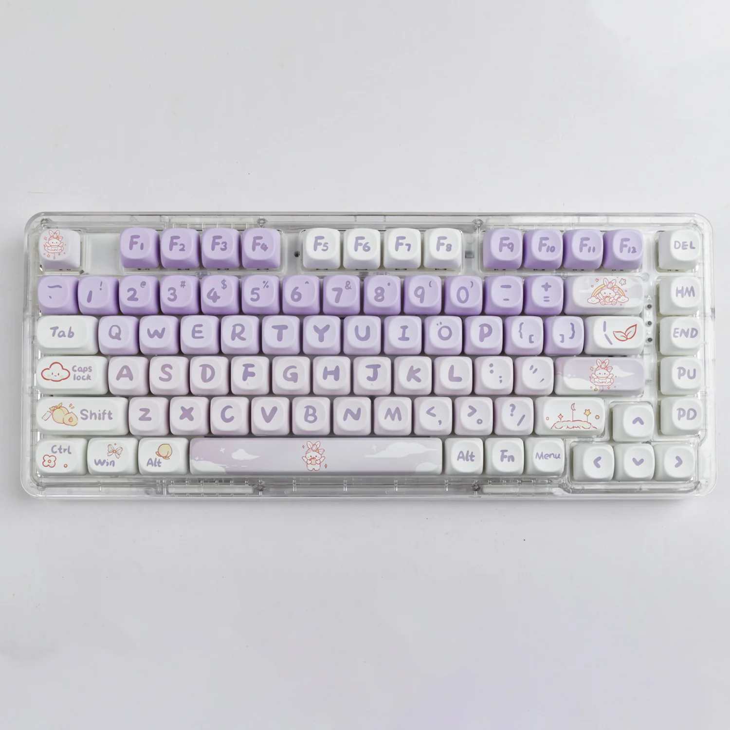 YUNZII Violet Bunny Keycap Set - Image 2