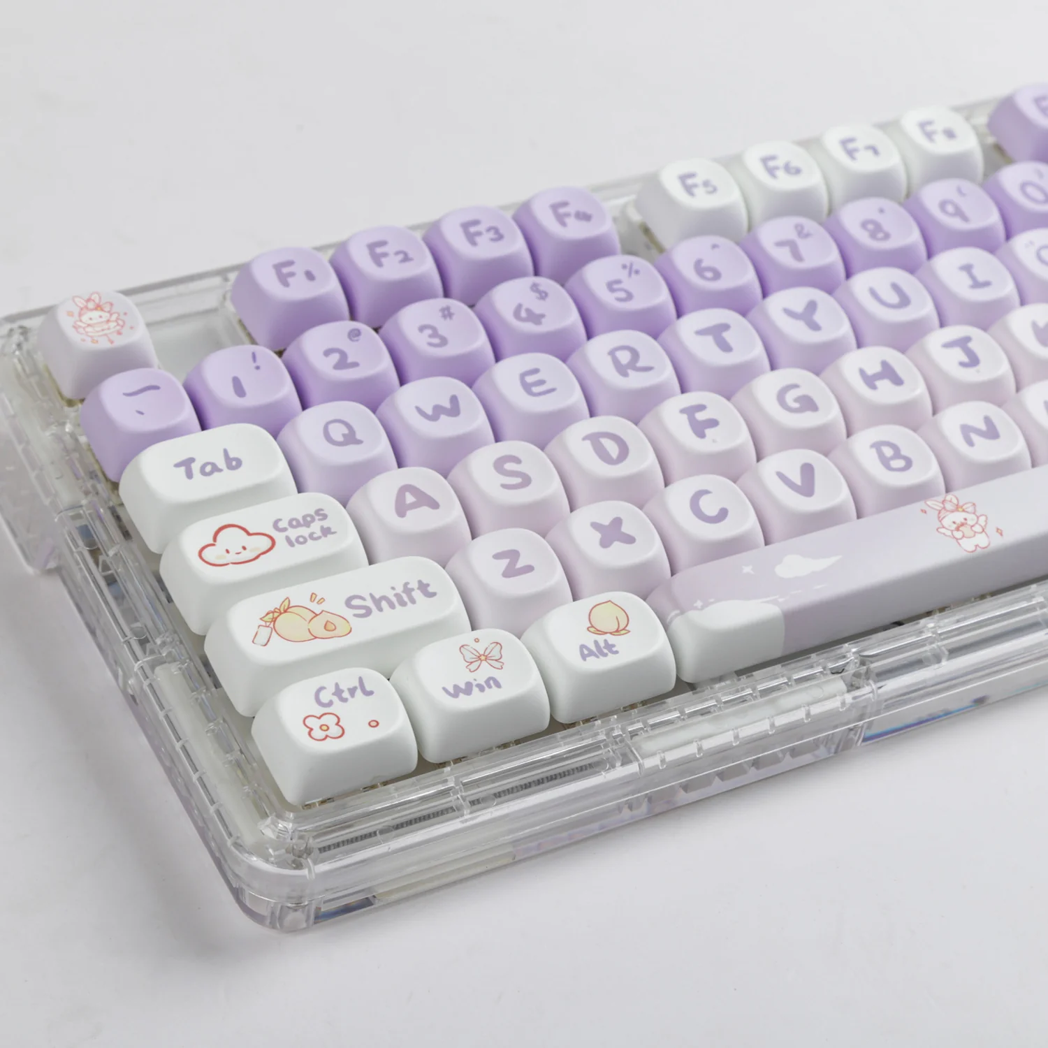 YUNZII Violet Bunny Keycap Set - Image 4