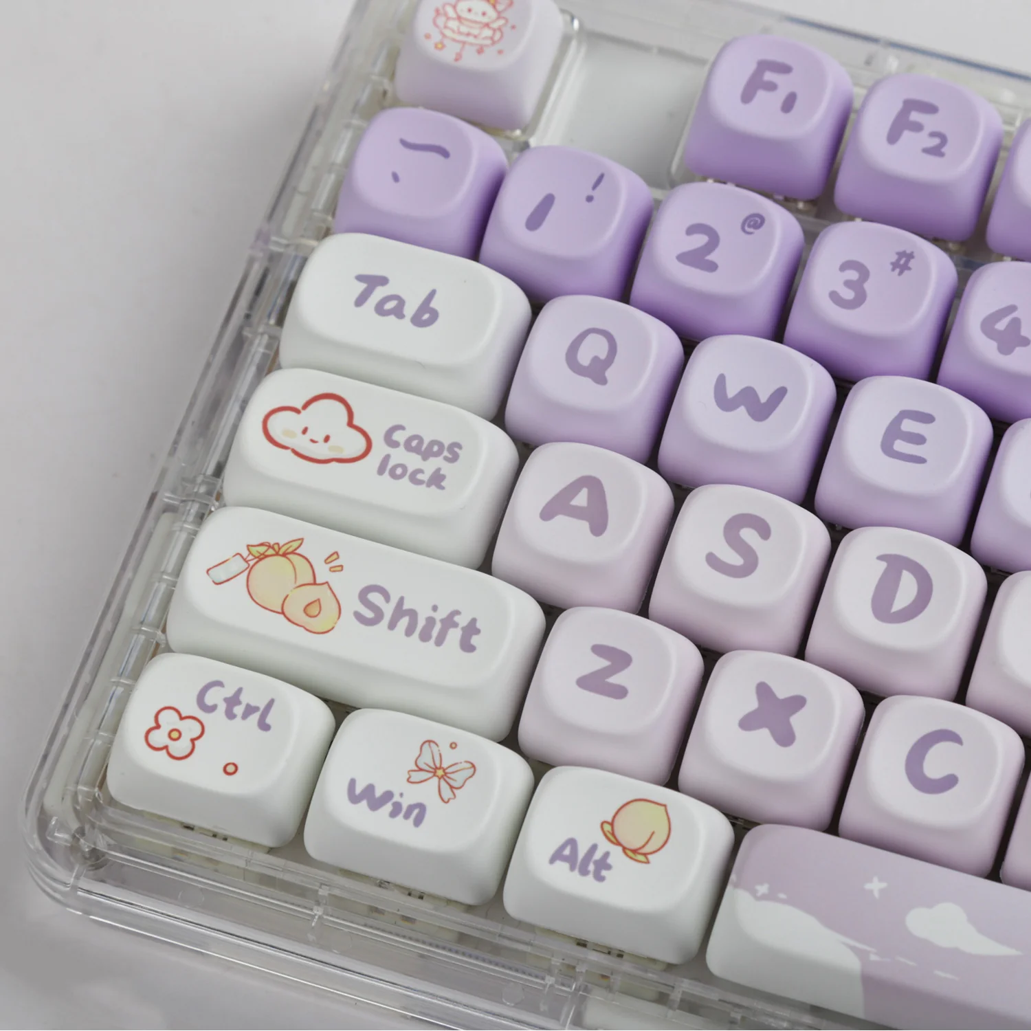 YUNZII Violet Bunny Keycap Set - Image 6