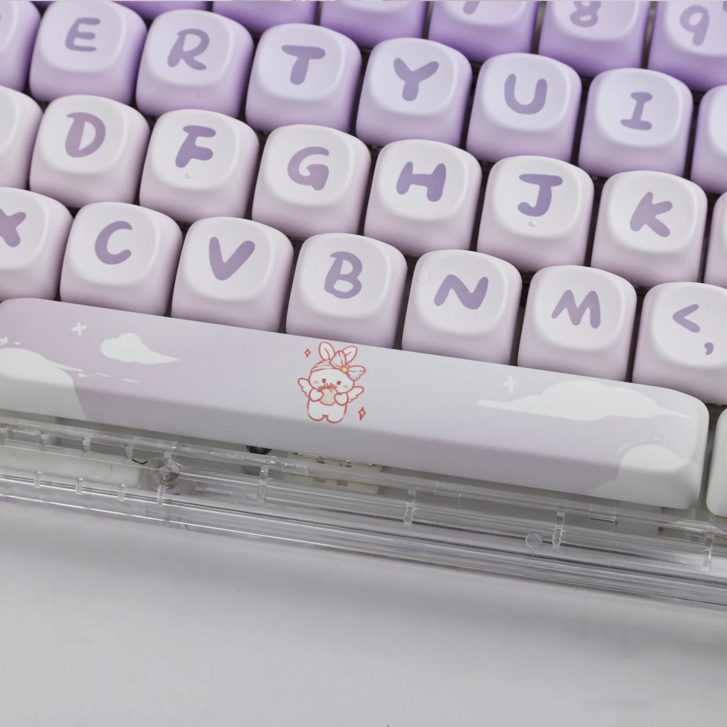 YUNZII Violet Bunny Keycap Set - Image 7