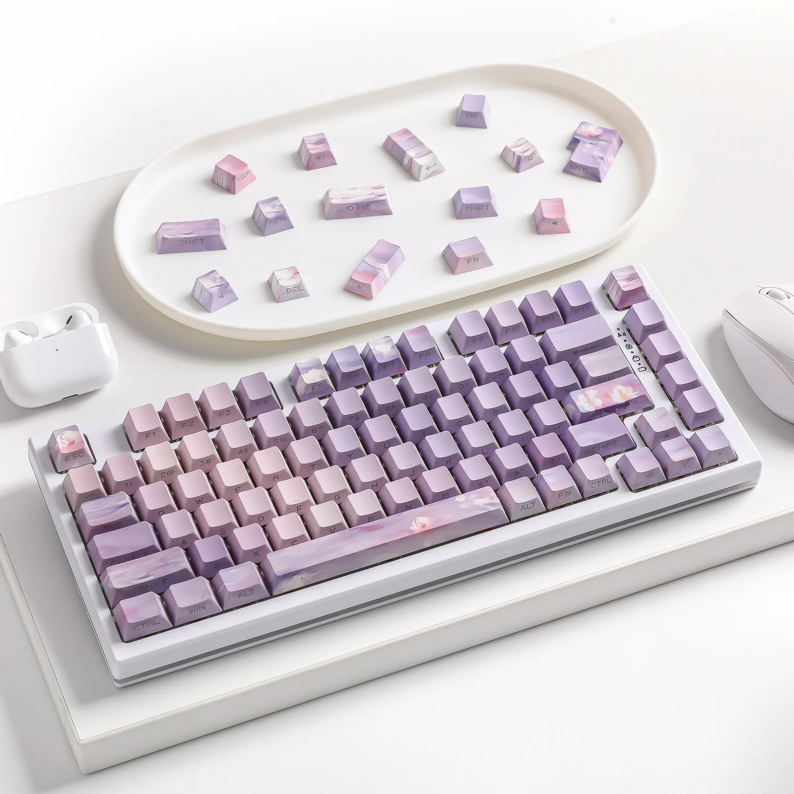 YUNZII Water Lily Cherry Profile Keycap Set - Image 10