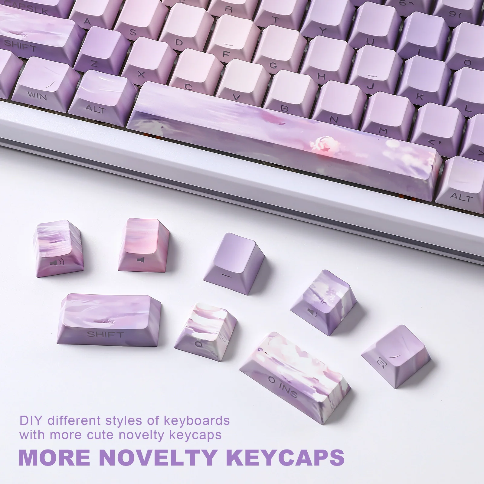 YUNZII Water Lily Cherry Profile Keycap Set - Image 7