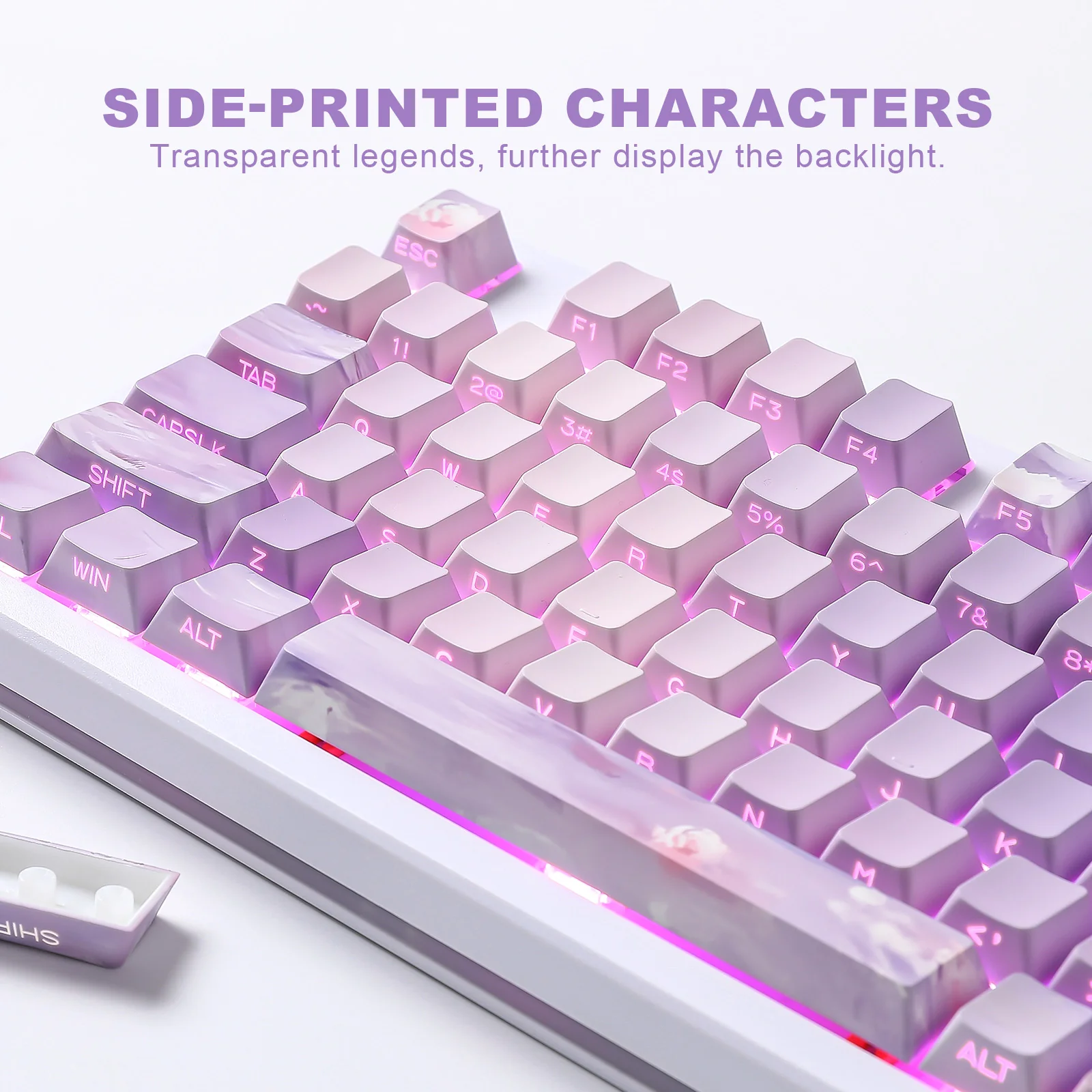 YUNZII Water Lily Cherry Profile Keycap Set - Image 8