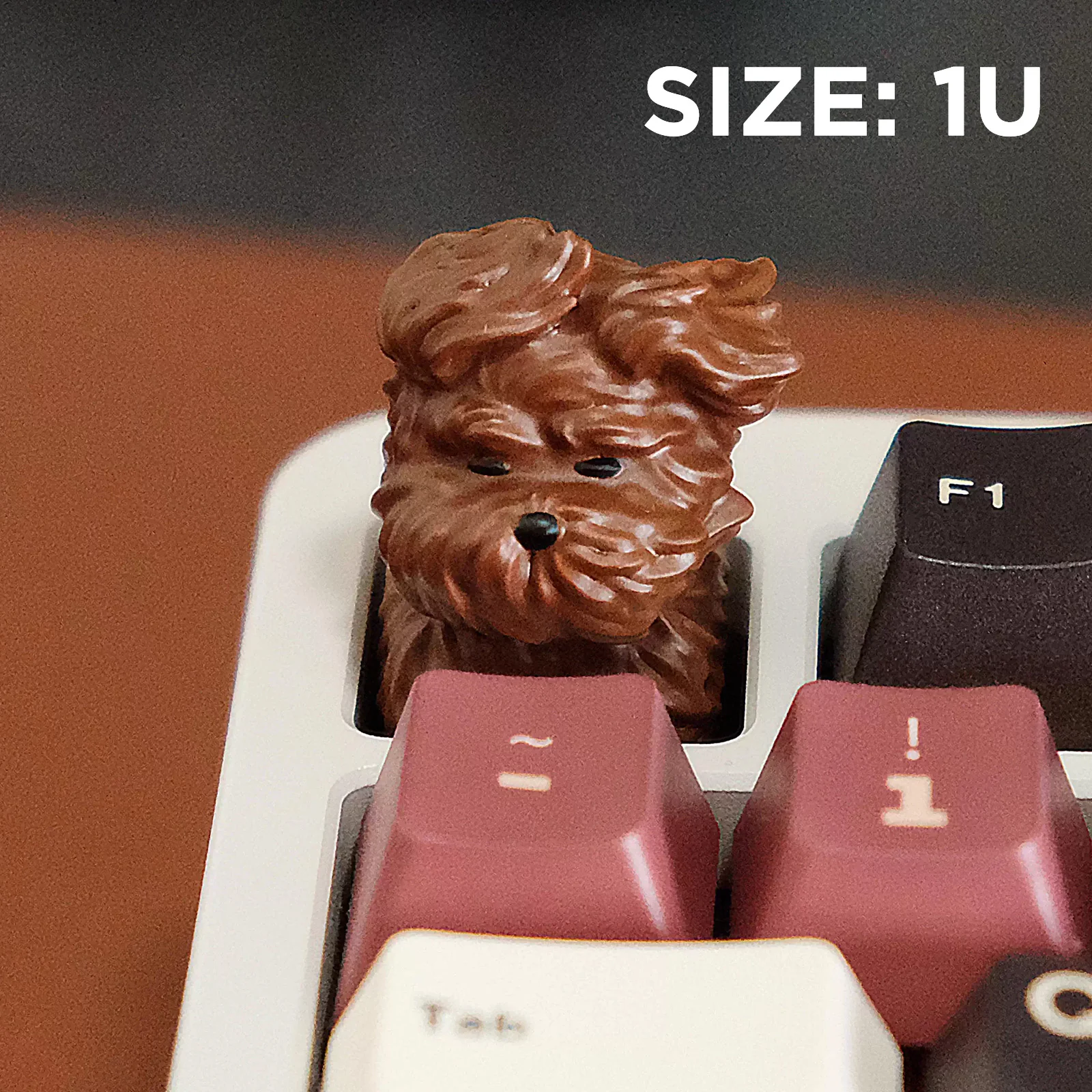 YUNZII Windblown Puppy Handmade Artisan Keycap - Image 3