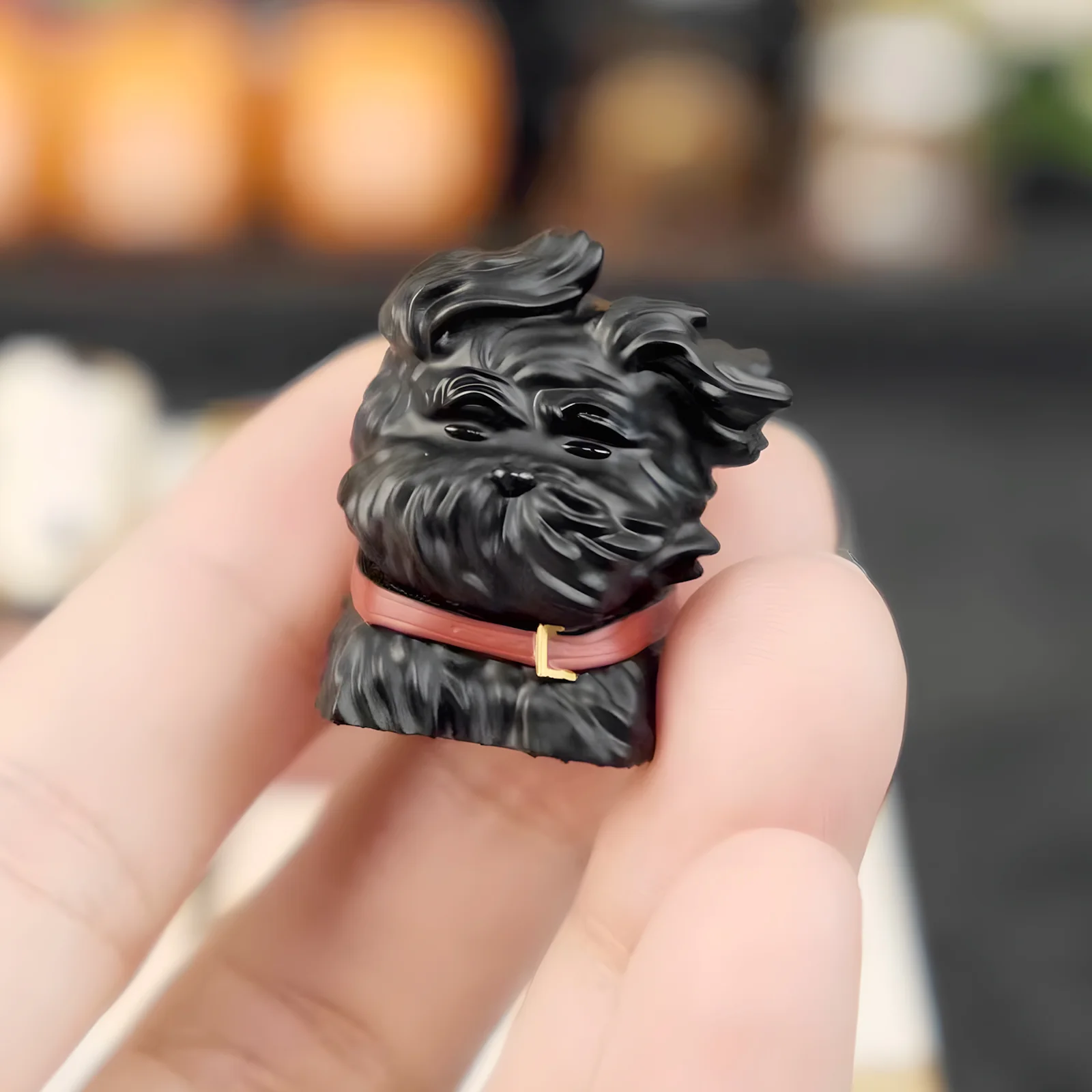 YUNZII Windblown Puppy Handmade Artisan Keycap - Image 5