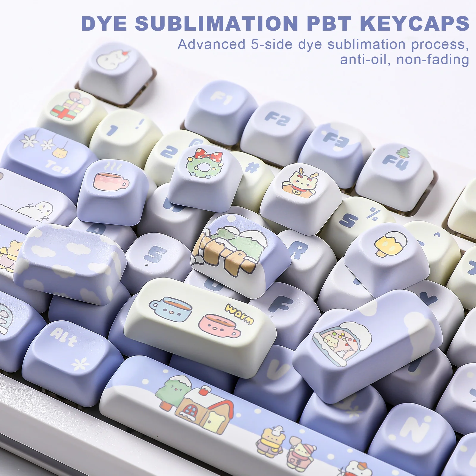 YUNZII Winter MOA Profile Keycap Set - Image 6