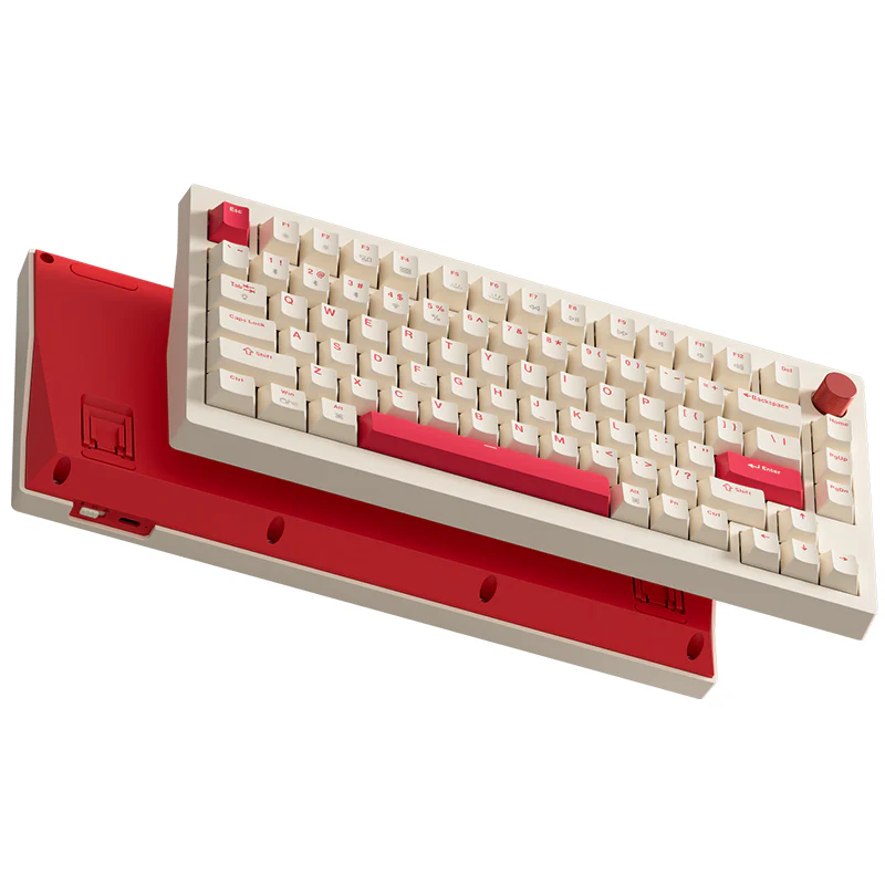 YUNZII x JAMESDONKEY A3 Wireless Gasket Mechanical Keyboard - Rosy - Image 7