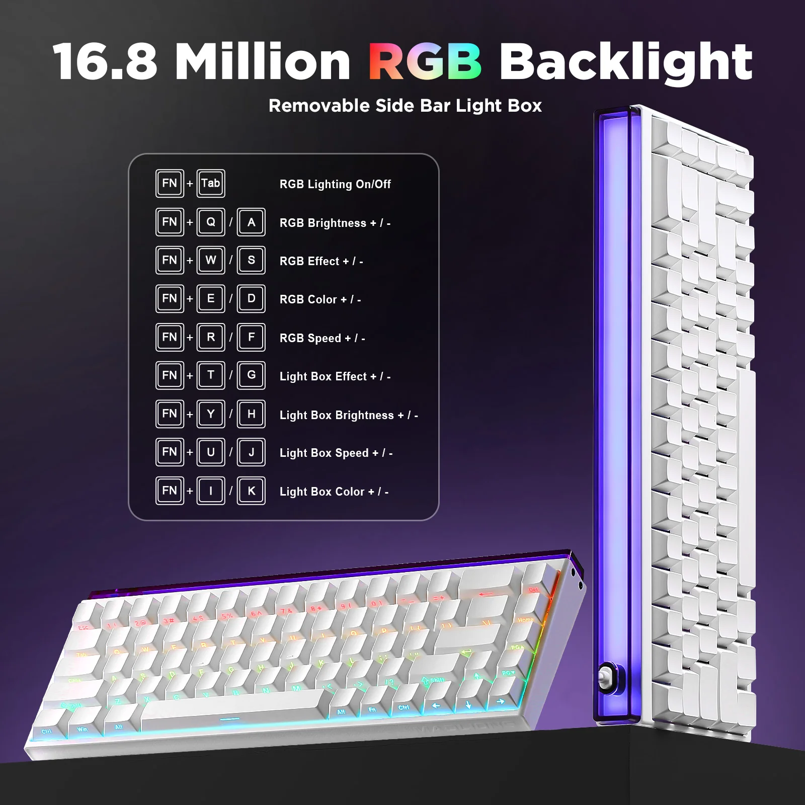 YUNZII x MADLIONS NANO68 Rapid Trigger Wired 8K Magnetic Gaming Keyboard - Image 9