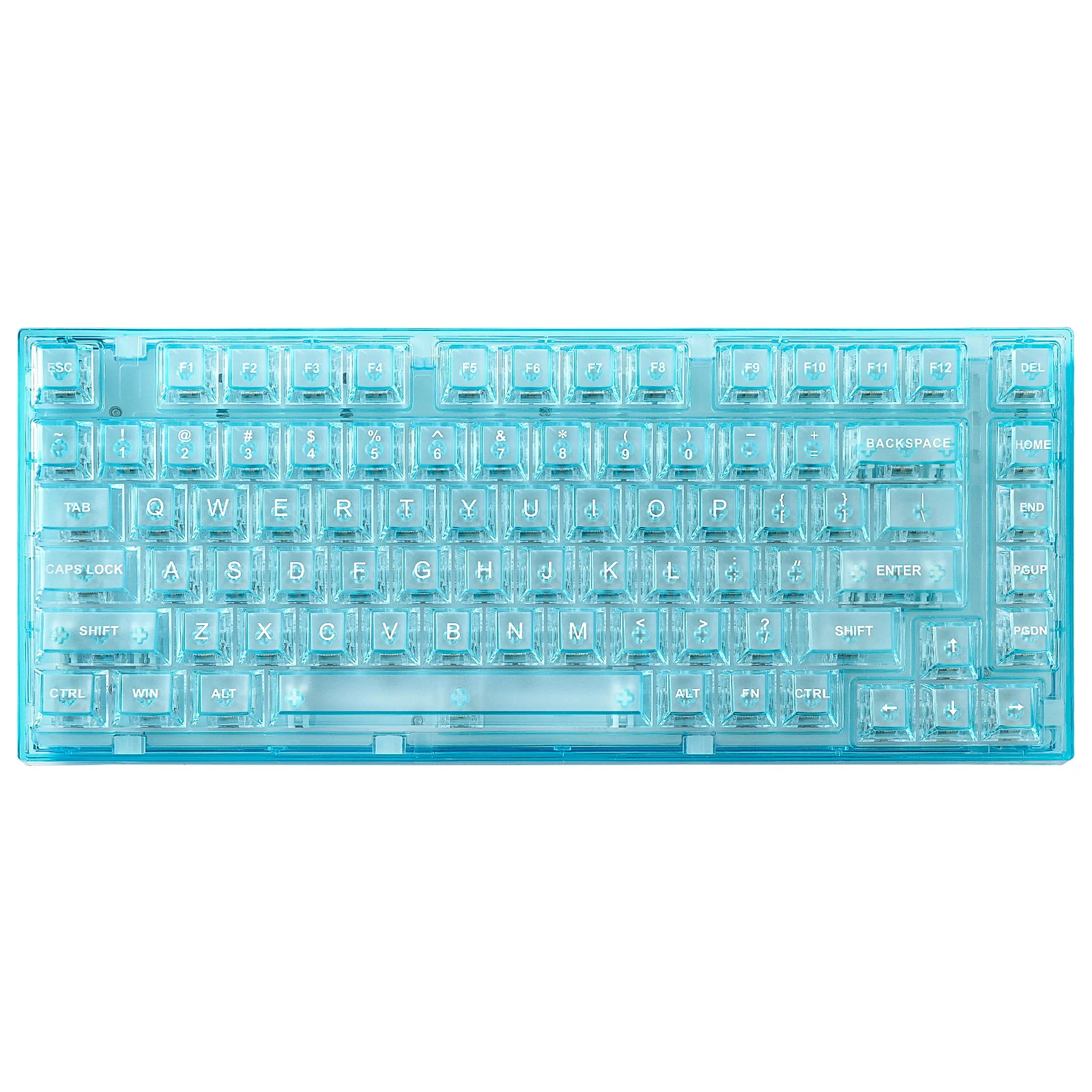 YUNZII X75 PRO 82 Key Wireless Hot Swappable Gasket Transparent Mechanical Keyboard - Image 3