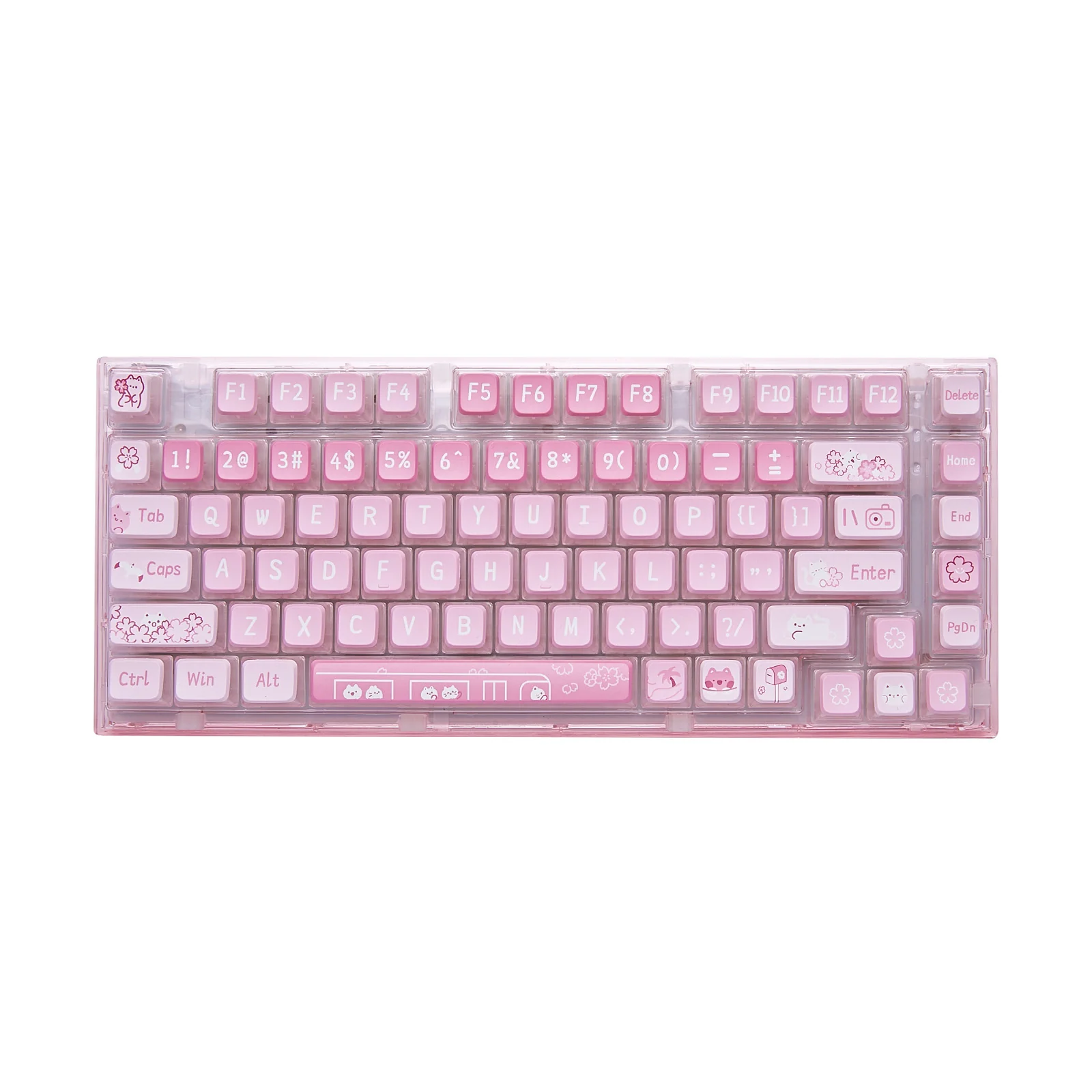 YUNZII X75 PRO 82 Key Wireless Hot Swappable Gasket Transparent Mechanical Keyboard - Image 4
