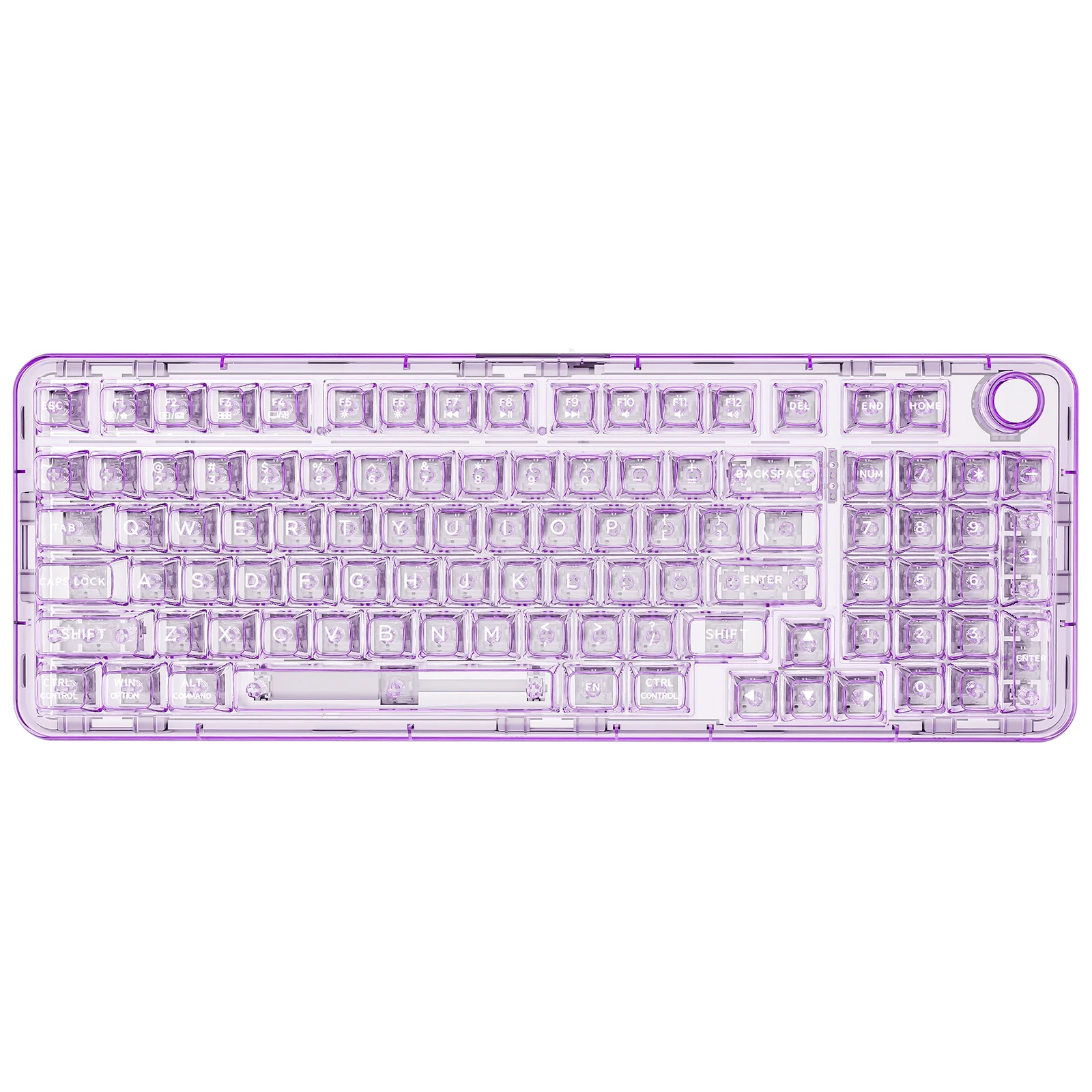 YUNZII X98 Transparent QMK/VIA Mechanical Keyboard - Image 13