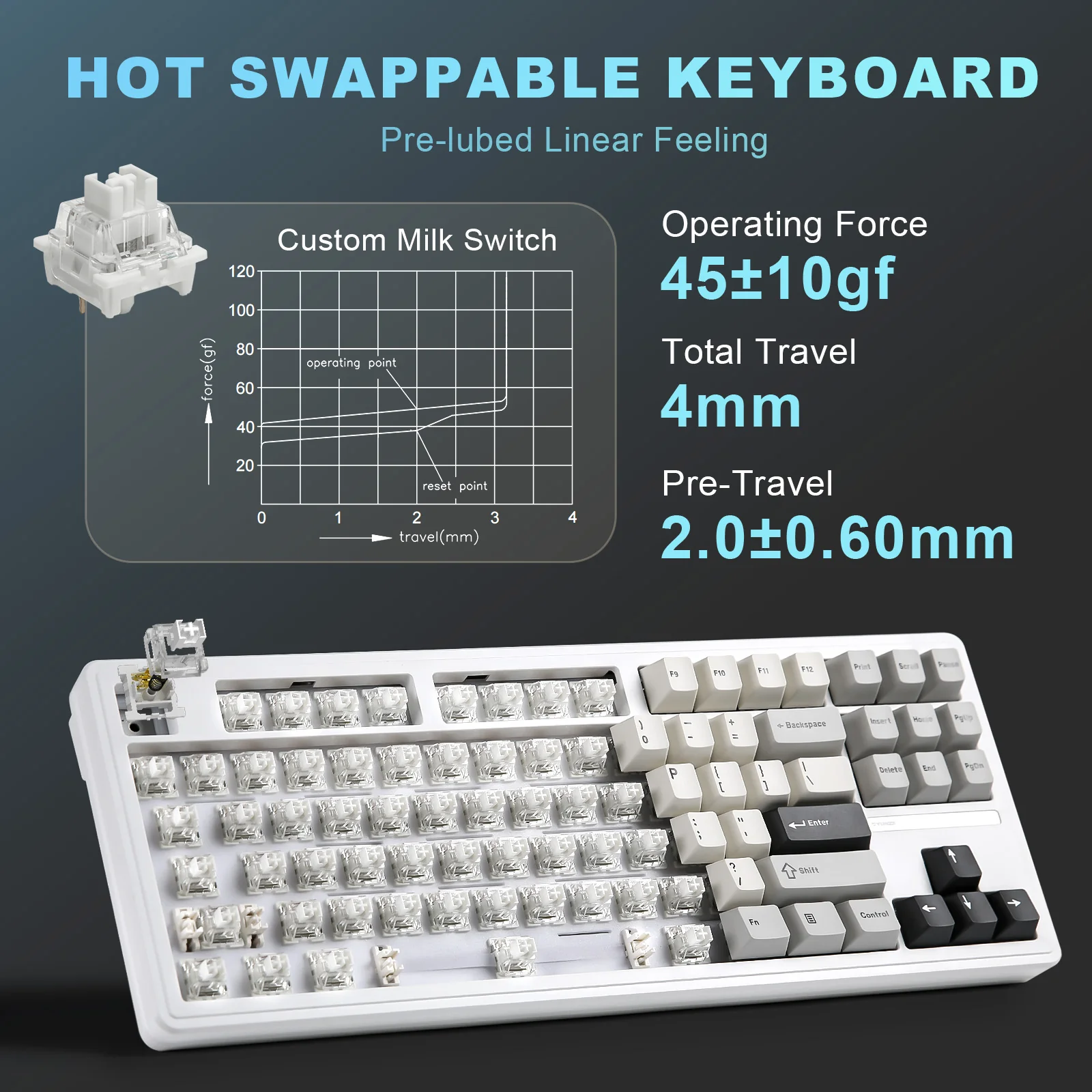 YUNZII YZ87 Mechanical Gaming Keyboard - Image 7
