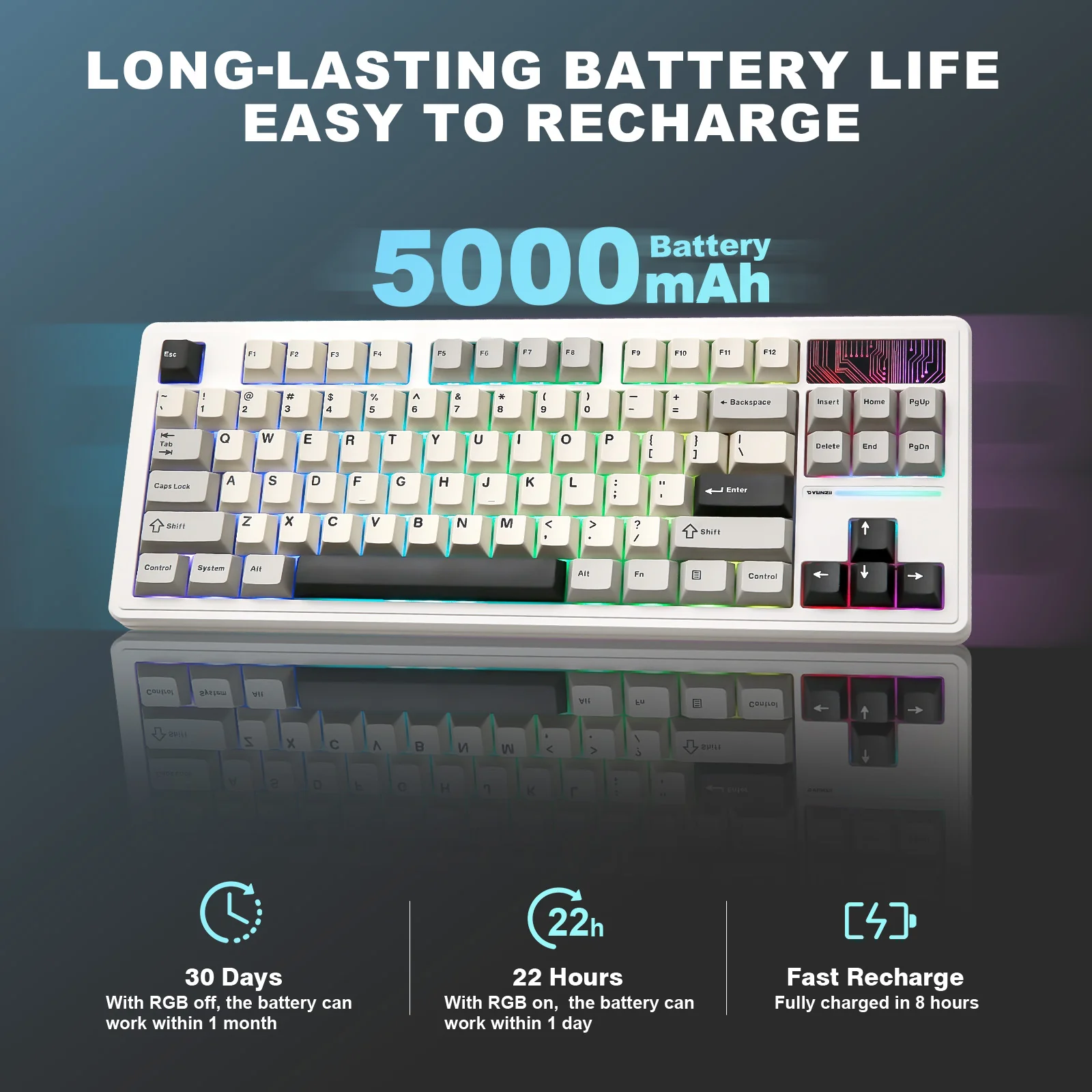YUNZII YZ87 Mechanical Gaming Keyboard - Image 9